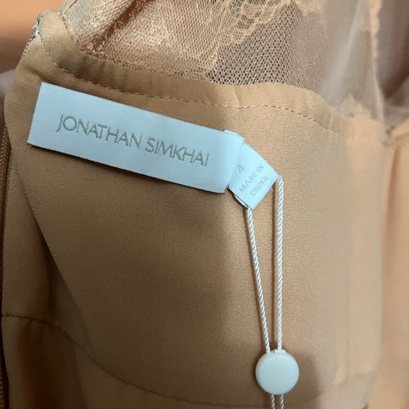 Jonathan Simkhai Bristol Mini Dress Bristol Mini Dress In Butterscotch - Picture 11 of 16